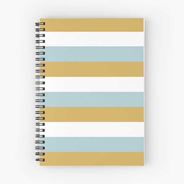 Item preview, 3 DUCK EGG BLUE, GOLD and WHITE Horizontal STRIPES designed and sold by RachelMacht.