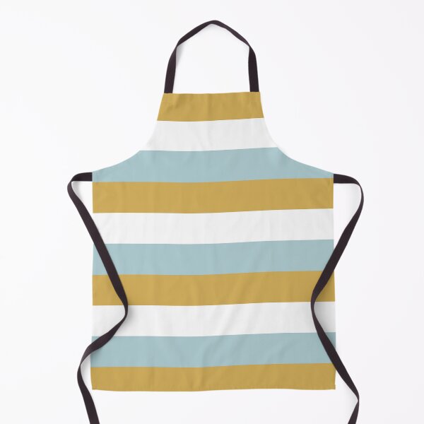 Item preview, 3 DUCK EGG BLUE, GOLD and WHITE Horizontal STRIPES designed and sold by RachelMacht.
