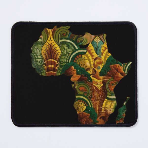 Item preview, Black and Proud African Pride for Lovers of African Culture | Map of Africa in African Print designed and sold by gyrate.