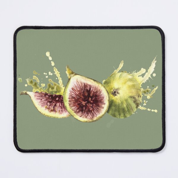 Item preview, Ripe figs. Whole and cut fruit sticker. Hand-drawn watercolor illustrations  designed and sold by BartolArt.