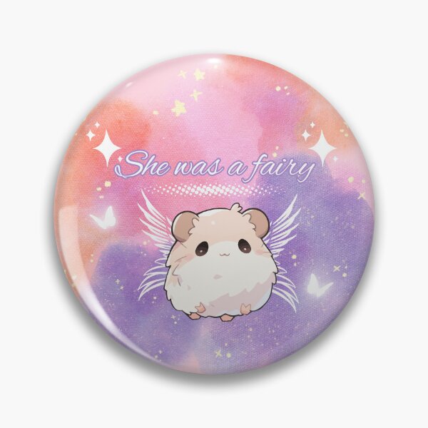 Item preview, She was a fairy - hamster, pink, cute, magical, fantasy designed and sold by Eternity Eventually.
