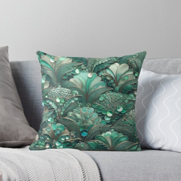 Item preview, Shimmering Green Mermaid Tail Scales Print Design designed and sold by SeaStarMermaids.