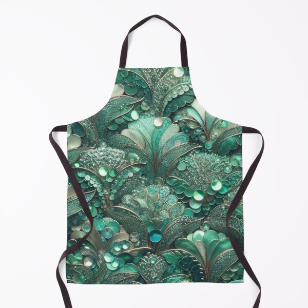 Item preview, Shimmering Green Mermaid Tail Scales Print Design designed and sold by SeaStarMermaids.
