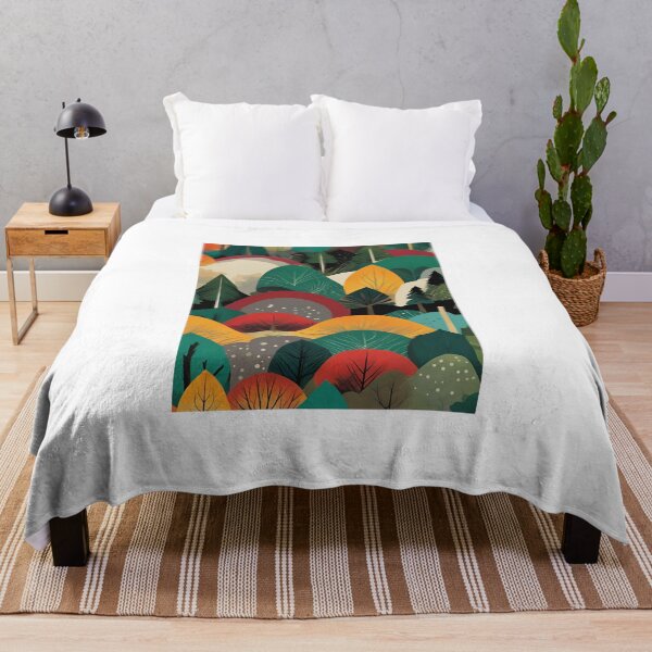 Item preview, Arte abstracto del bosque designed and sold by Divya-Hirodiya.