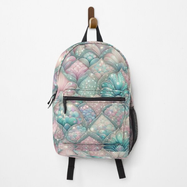 Item preview, Shimmering Pastel Mermaid Tail Scales Print Design designed and sold by SeaStarMermaids.