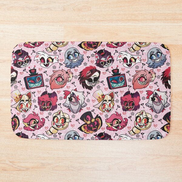 Item preview, Hazbin Hotel Seamless Pattern! Cute Chibi Style designed and sold by Playful Patternz.