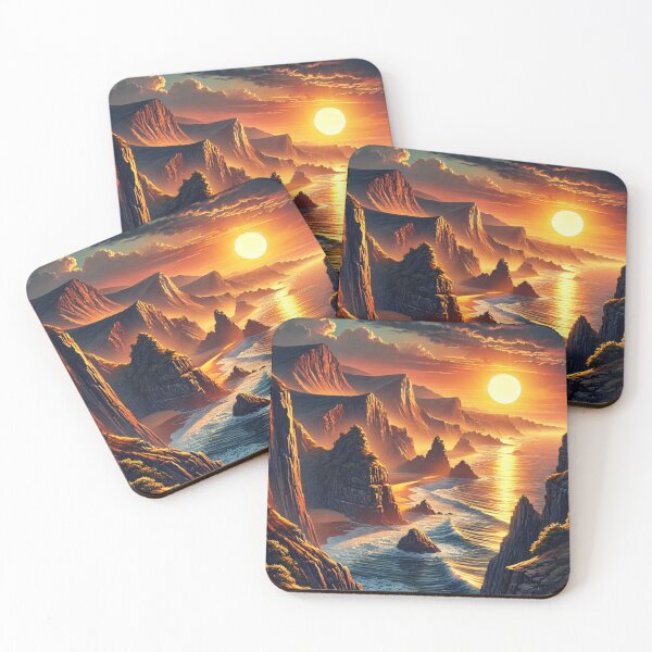 Item preview, Coastal Cliffs at Sunset designed and sold by WildVista.