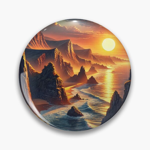 Item preview, Coastal Cliffs at Sunset designed and sold by WildVista.