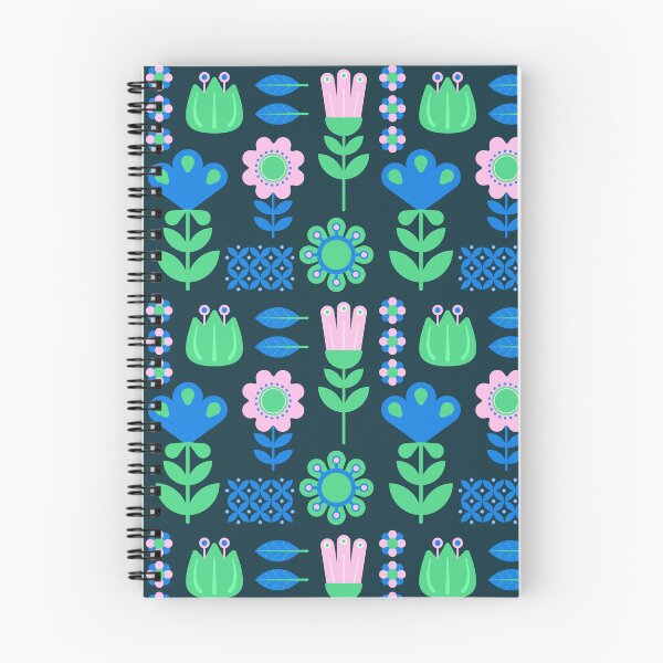 Item preview, cute nordic folk art abstract flowers seamless pattern designed and sold by nuchz.