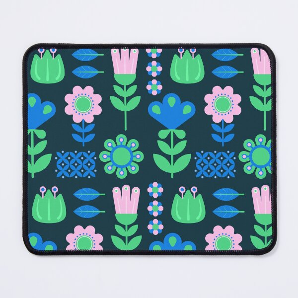 Item preview, cute nordic folk art abstract flowers seamless pattern designed and sold by nuchz.
