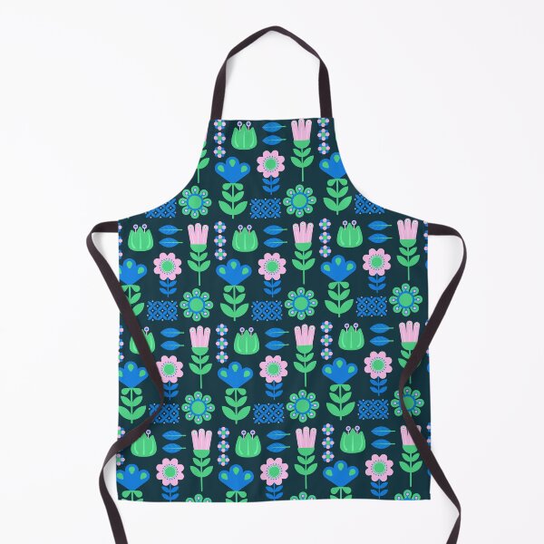 Item preview, cute nordic folk art abstract flowers seamless pattern designed and sold by nuchz.