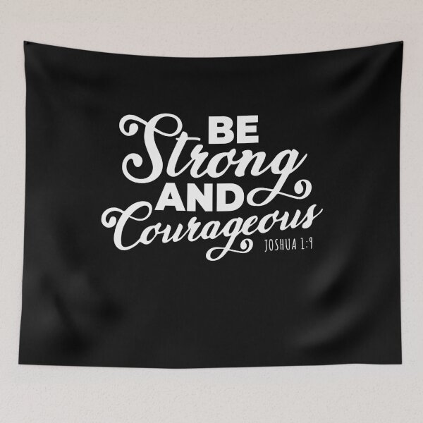 Item preview, Be Strong and Courageous Joshua Bible Verse designed and sold by NUMAcreations.