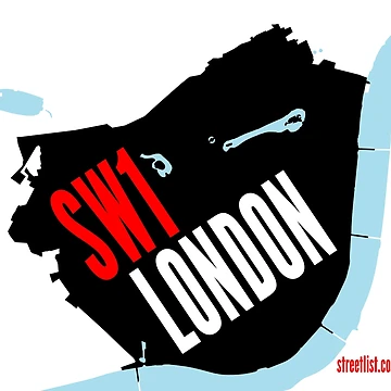Artwork thumbnail, SW1 London Postcode by streetlist