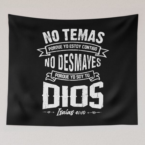 Item preview, NO TEMAS Christians Bible Verse Quote in Spanish designed and sold by NUMAcreations.