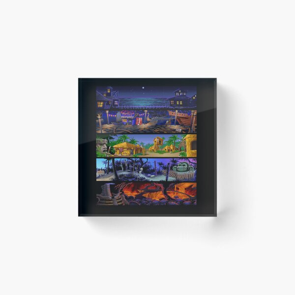 Item preview, Monkey Island Scenery Collage designed and sold by ertxyz.