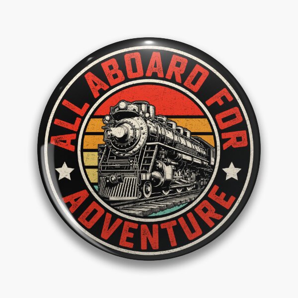 Item preview, Retro All Aboard For Adventure Train Design designed and sold by AlienOccupation.