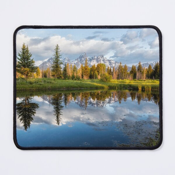 Item preview, Grand Tetons and Trees Reflected in Snake River at Schwabacher's Landing designed and sold by Belinda Greb Photography.