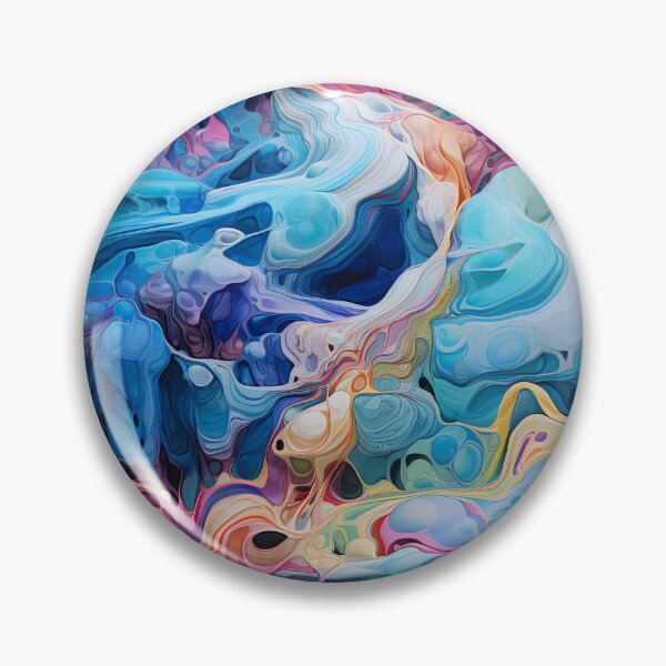 Item preview, Abstract Colorful Surreal Fluid Pattern designed and sold by bubblegoth.
