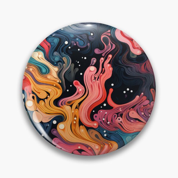 Item preview, Colorful Abstract Surreal Fluid Pattern designed and sold by bubblegoth.