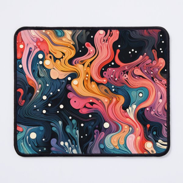 Item preview, Colorful Abstract Surreal Fluid Pattern designed and sold by bubblegoth.