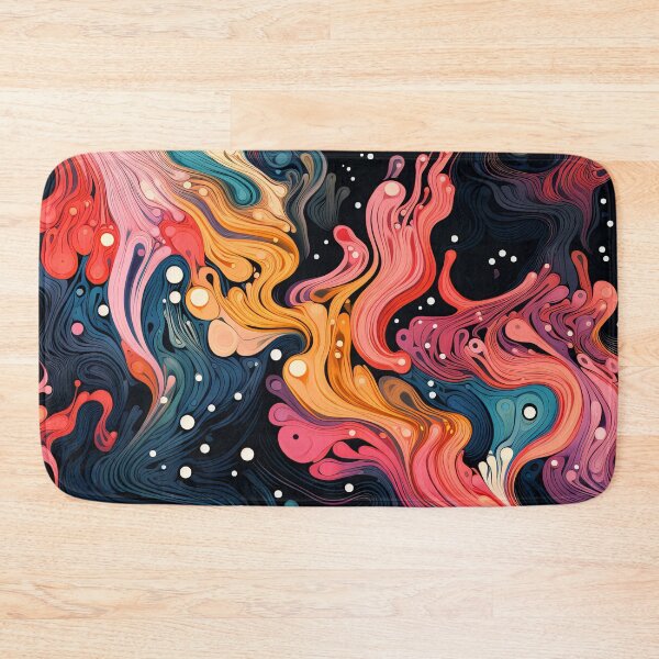 Item preview, Colorful Abstract Surreal Fluid Pattern designed and sold by bubblegoth.