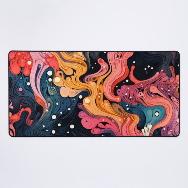 Item preview, Colorful Abstract Surreal Fluid Pattern designed and sold by bubblegoth.