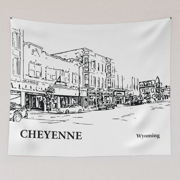 Artikelvorschau, Cheyenne, Wyoming - Seite 1 entworfen und verkauft von Lakeric Cityscapes.