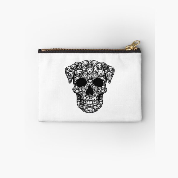 Item preview, Skeleton Dog Skull Creepy Puppy Halloween Black and White designed and sold by clothesy7.