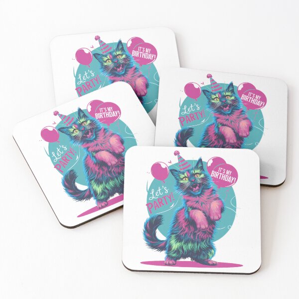 Item preview, Birthday Cat Bash designed and sold by RedTamah.
