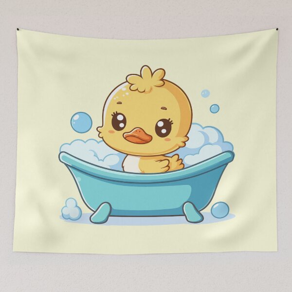 Item preview, Cute Duckling is Having a Bath designed and sold by Lyssarien.