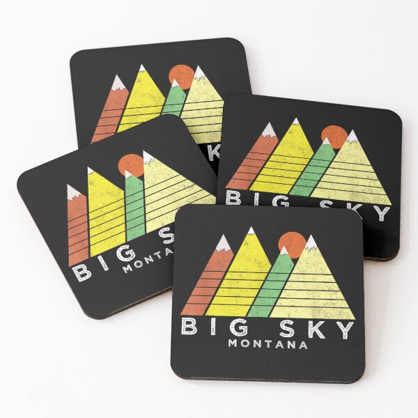 Item preview, Big Sky Montana T-Shirt - Retro Style Mountain designed and sold by Irakalu.