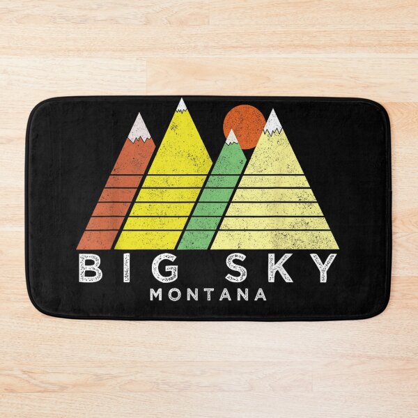 Item preview, Big Sky Montana T-Shirt - Retro Style Mountain designed and sold by Irakalu.