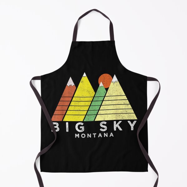 Item preview, Big Sky Montana T-Shirt - Retro Style Mountain designed and sold by Irakalu.