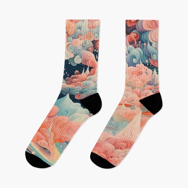 Item preview, Soft Colorful Abstract Fluid Cloudscape Pattern designed and sold by bubblegoth.