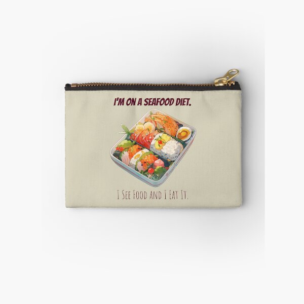 Item preview, Seafood Diet #foodmemes #funnyfood #foodlover #sushilover designed and sold by Anna Halasek.