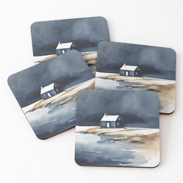 Item preview, Lone Crofters Cottage On The Shore designed and sold by littlemoostore.