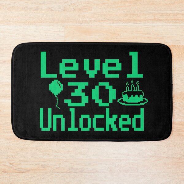 Item preview, Level 30 Unlocked - funny Retro Vintage pixel 8 bit Gaming 30th Birthday designed and sold by Unitepeople.