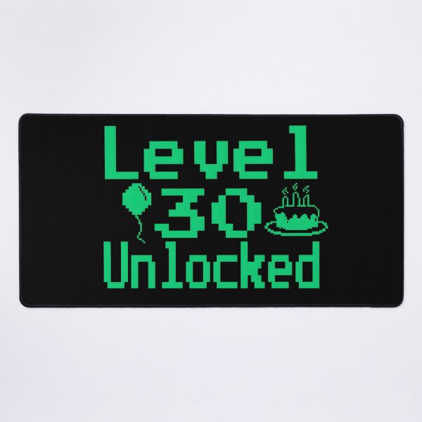 Item preview, Level 30 Unlocked - funny Retro Vintage pixel 8 bit Gaming 30th Birthday designed and sold by Unitepeople.