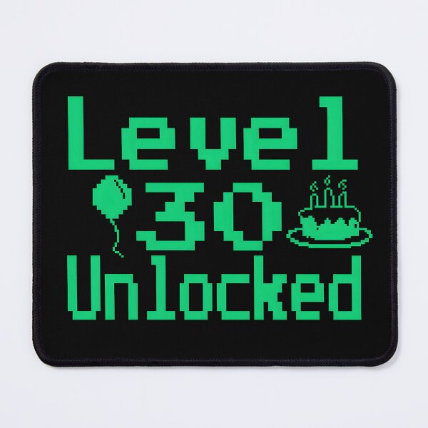 Item preview, Level 30 Unlocked - funny Retro Vintage pixel 8 bit Gaming 30th Birthday designed and sold by Unitepeople.