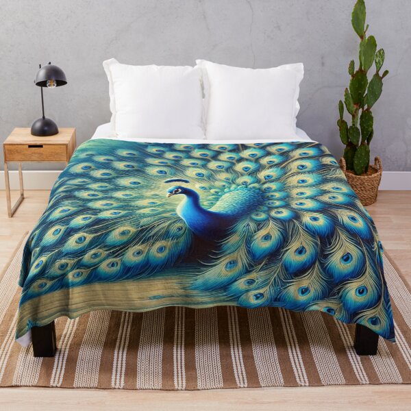 Item preview, Peacock in Mystical Landscape designed and sold by LegademaArt.