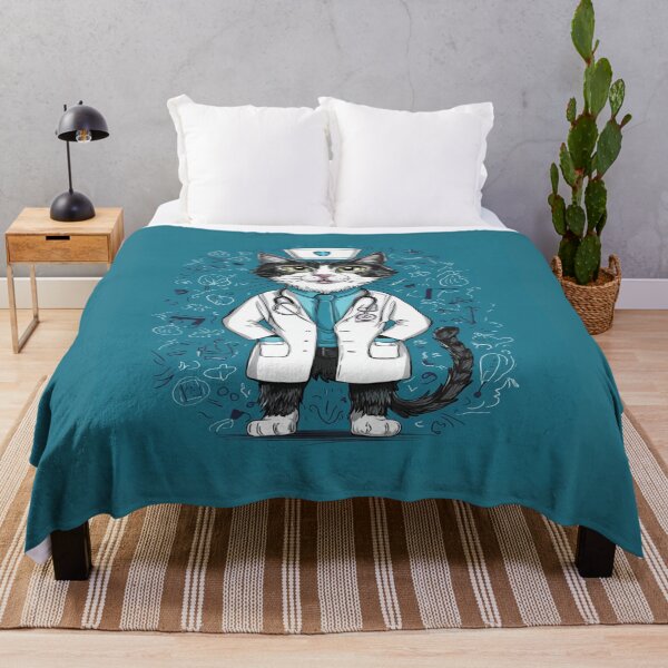 Item preview, Feline Nurse in Action, Charming Cat Doctor, cats, designed and sold by MAR1RJD.
