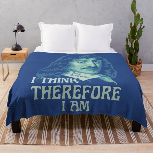 Item preview, René Descartes Portrait and Quote designed and sold by Unhinged Heather.