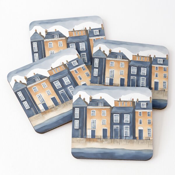 Item preview, Quaint Fishing Town designed and sold by littlemoostore.