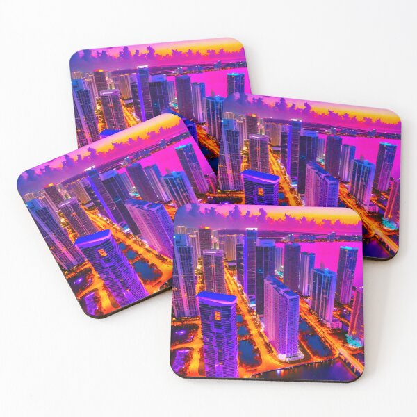 Item preview, Urban Sunset: Miami’s Evening Glow designed and sold by GrizzlyCollective.