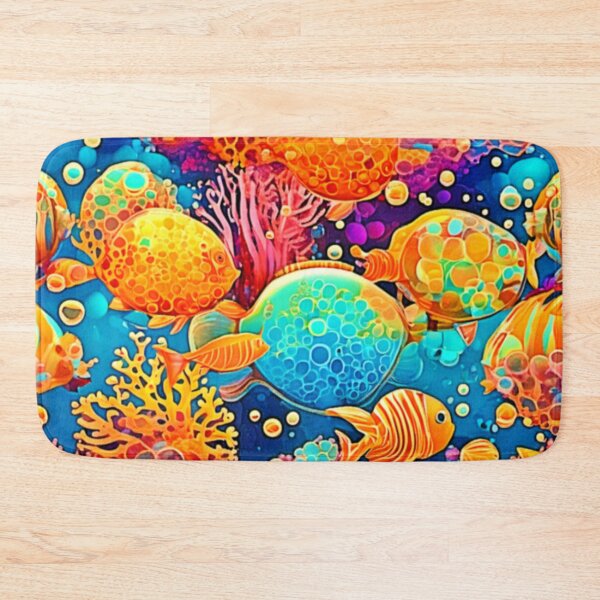 Item preview, Colorful Coral Reef Artwork designed and sold by Health And Fitness Posts e-Store.