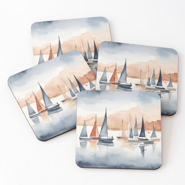 Item preview, Sail Boats At Sea designed and sold by littlemoostore.