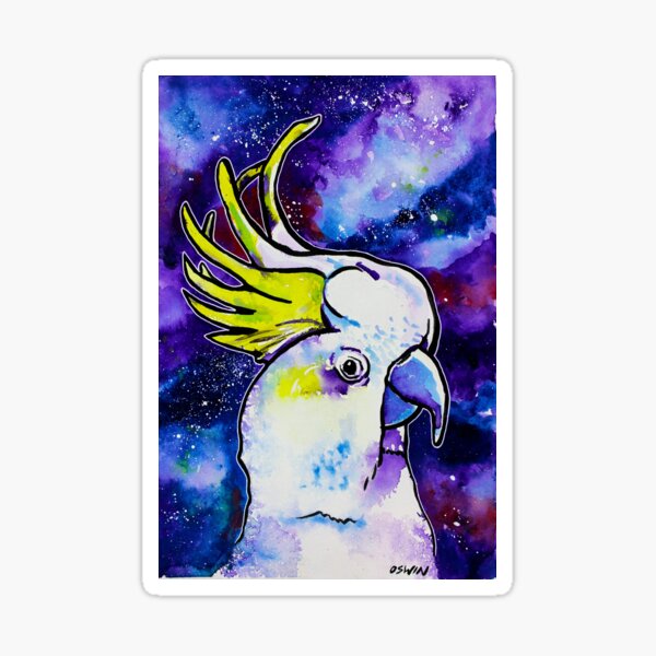 Galaxy Cockatoo Sticker