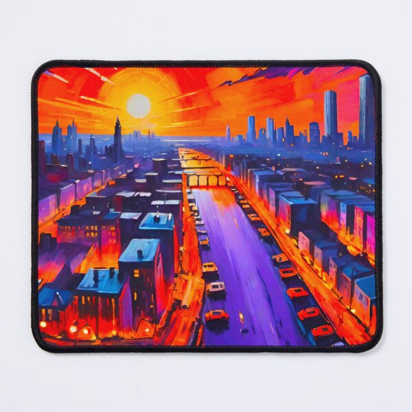 Item preview, NYC Skyline: Sunset Reimagined designed and sold by GrizzlyCollective.