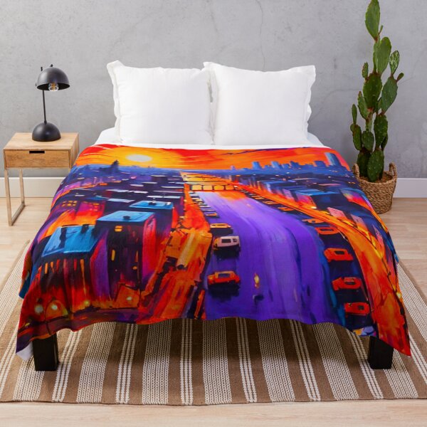 Item preview, NYC Skyline: Sunset Reimagined designed and sold by GrizzlyCollective.