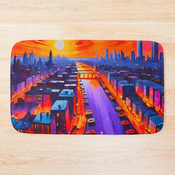 Item preview, NYC Skyline: Sunset Reimagined designed and sold by GrizzlyCollective.